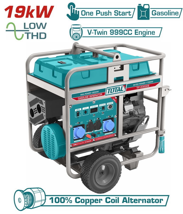 TOTAL ΕΠΑΓΓΕΛΜΑΤΙΚΗ ΗΛΕΚΤΡΟΓΕΝΝΗΤΡΙΑ ΒΕΝΖΙΝΗΣ 19.000W (TP1200006) TOTAL ΕΠΑΓΓΕΛΜΑΤΙΚΗ ΗΛΕΚΤΡΟΓΕΝΝΗΤΡΙΑ ΒΕΝΖΙΝΗΣ 19.000W (TP1200006)