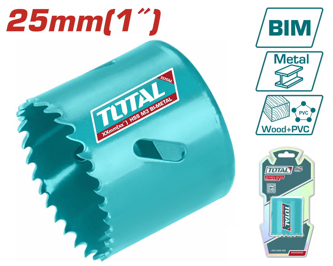 TOTAL ΠΟΤΗΡΟΤΡΥΠΑΝΟ ΜΕΤΑΛΛΟΥ 25mm (TAC410251) TOTAL ΠΟΤΗΡΟΤΡΥΠΑΝΟ ΜΕΤΑΛΛΟΥ 25mm (TAC410251)