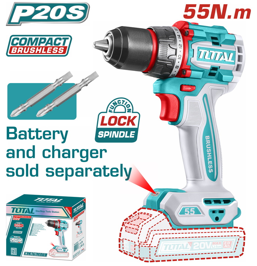 TOTAL ΕΠΑΓΓ. ΔΡΑΠΑΝΟΚΑΤΣΑΒΙΔΟ ΜΠΑΤ. Li-ion 20V / 55Nm BL Motor ΧΩΡΙΣ ΜΠΑΤ & ΦΟΡΤΙΣΤΗ (TDLI205581) TOTAL ΕΠΑΓΓ. ΔΡΑΠΑΝΟΚΑΤΣΑΒΙΔΟ ΜΠΑΤ. Li-ion 20V / 55Nm BL Motor ΧΩΡΙΣ ΜΠΑΤ & ΦΟΡΤΙΣΤΗ (TDLI205581)