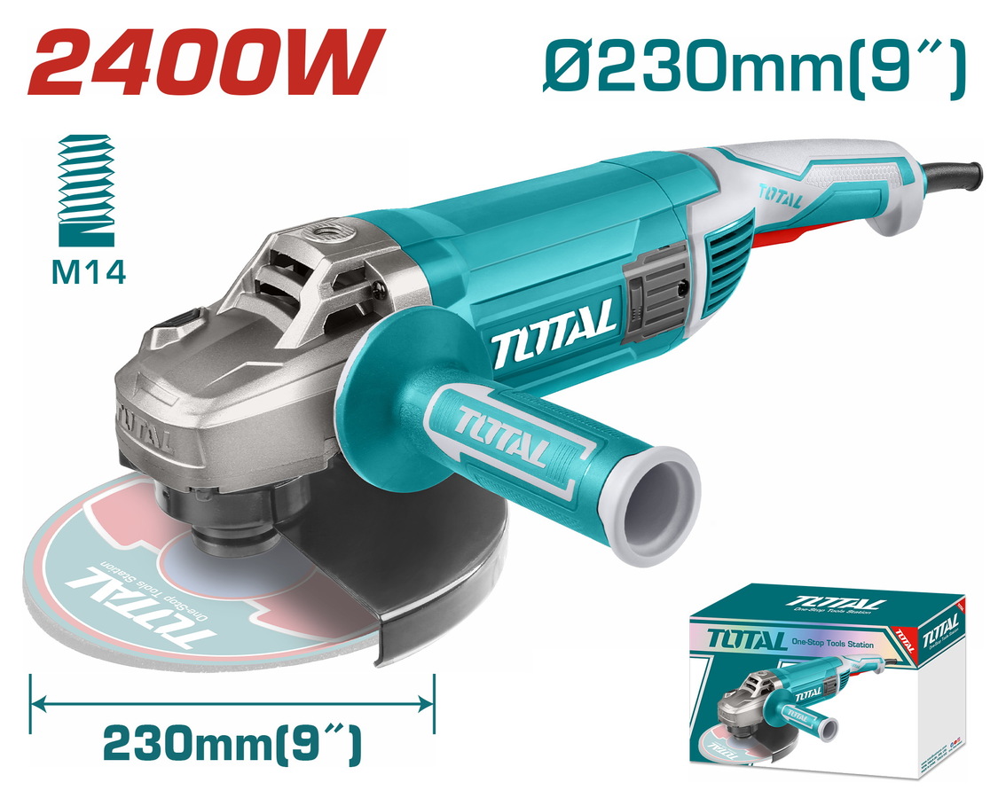TOTAL ΕΠΑΓΓ. ΓΩΝΙΑΚΟΣ ΛΕΙΑΝΤΗΡΑΣ 2.400W - 230mm (TG1252306E) TOTAL ΕΠΑΓΓ. ΓΩΝΙΑΚΟΣ ΛΕΙΑΝΤΗΡΑΣ 2.400W - 230mm (TG1252306E)
