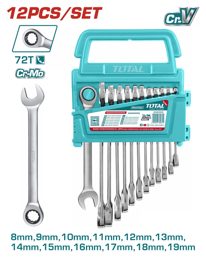 TOTAL ΕΠΑΓΓ. ΣΕΤ ΓΕΡΜ/ΓΩΝΑ ΚΑΣΤΑΝΙΑΣ ΙΣΙΑ 12ΤΕΜ / 8 - 19mm (THT102RK0126) TOTAL ΕΠΑΓΓ. ΣΕΤ ΓΕΡΜ/ΓΩΝΑ ΚΑΣΤΑΝΙΑΣ ΙΣΙΑ 12ΤΕΜ / 8 - 19mm (THT102RK0126)