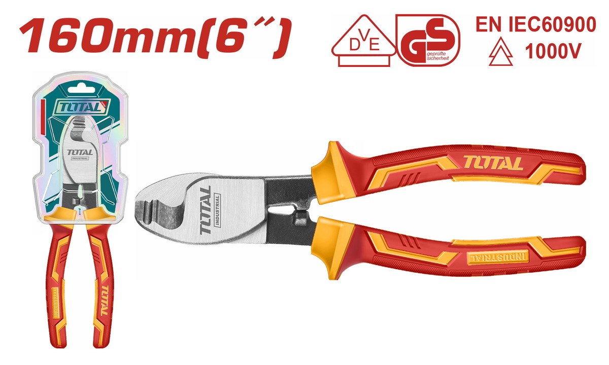 TOTAL ΚΟΦΤΗΣ ΚΑΛΩΔΙΩΝ ΜΕ ΜΟΝΩΣΗ 1000V 160mm (THTIP2761) TOTAL ΚΟΦΤΗΣ ΚΑΛΩΔΙΩΝ ΜΕ ΜΟΝΩΣΗ 1000V 160mm (THTIP2761)