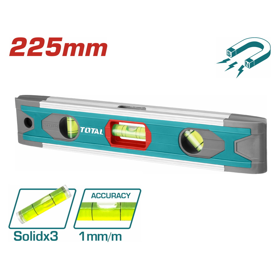 TOTAL ΑΛΦΑΔΙ ΑΛΟΥΜΙΝΙΟΥ ΜΑΓΝΗΤΙΚΟ ΜΙΝΙ 22.5cm (TMT2235) TOTAL ΑΛΦΑΔΙ ΑΛΟΥΜΙΝΙΟΥ ΜΑΓΝΗΤΙΚΟ ΜΙΝΙ 22.5cm (TMT2235)