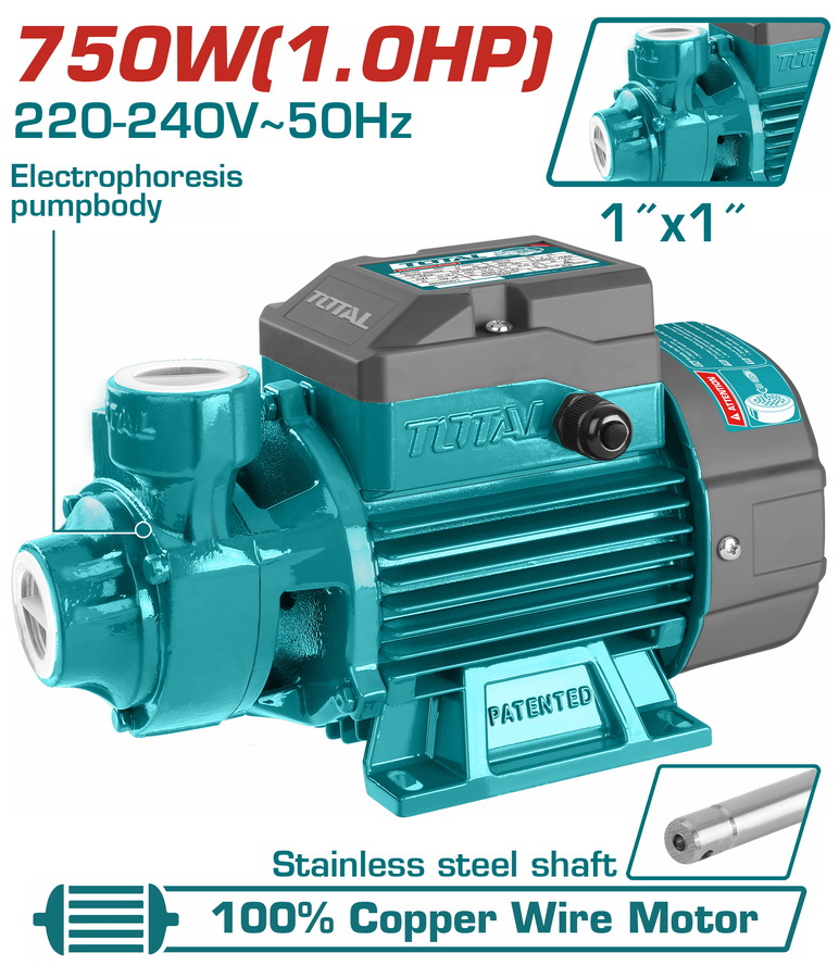 TOTAL ΑΝΤΛΙΑ ΕΠΙΦΑΝΕΙΑΣ ΝΕΡΟΥ ΠΕΡΙΦΕΡΕΙΑΚΗ 750W (TWP17506) TOTAL ΑΝΤΛΙΑ ΕΠΙΦΑΝΕΙΑΣ ΝΕΡΟΥ ΠΕΡΙΦΕΡΕΙΑΚΗ 750W (TWP17506)