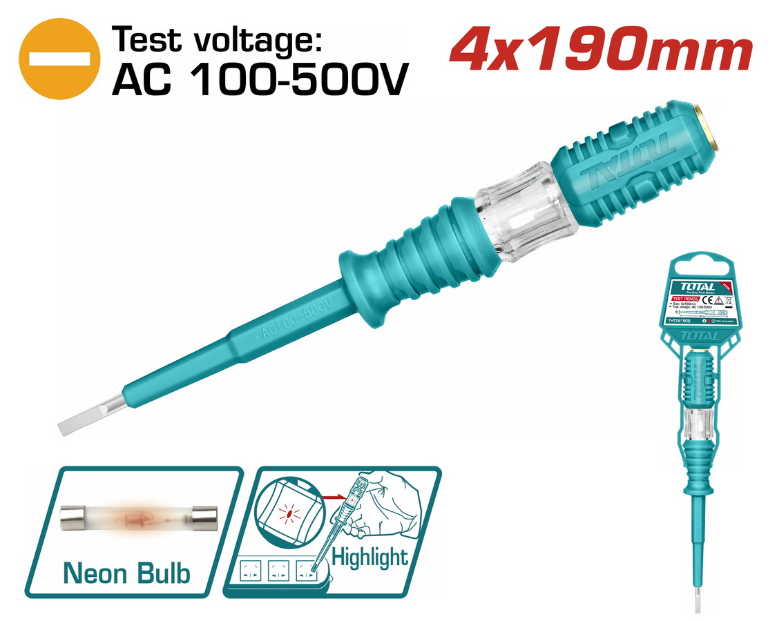 TOTAL ΔΟΚΙΜΑΣΤΙΚΟ ΚΑΤΣΑΒΙΔΙ 4X190mm (THT291908) TOTAL ΔΟΚΙΜΑΣΤΙΚΟ ΚΑΤΣΑΒΙΔΙ 4X190mm (THT291908)