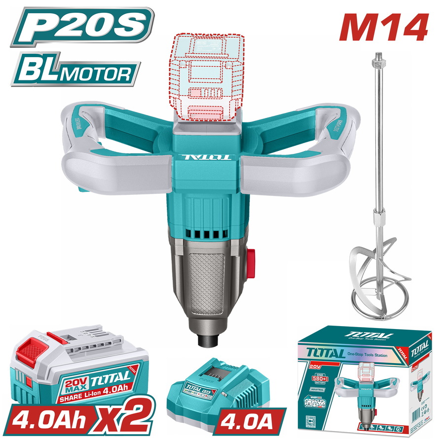 TOTAL ΕΠΑΓΓ. ΑΝΑΔΕΥΤΗΡΑΣ ΜΠΑΤ. Li-ion 20V / 4Ah / 2 ΜΠΑΤΑΡΙΕΣ BL Motor (TMXLI20162) TOTAL ΕΠΑΓΓ. ΑΝΑΔΕΥΤΗΡΑΣ ΜΠΑΤ. Li-ion 20V / 4Ah / 2 ΜΠΑΤΑΡΙΕΣ BL Motor (TMXLI20162)