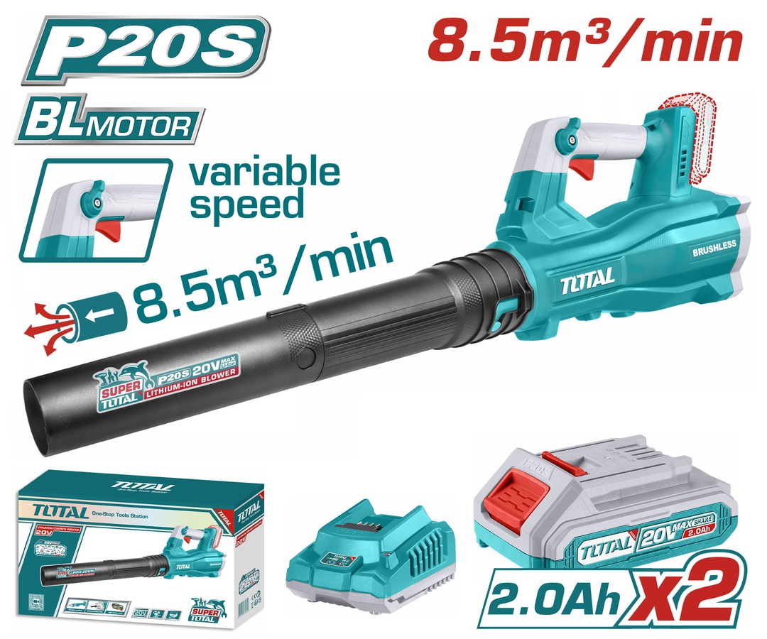 TOTAL ΕΠΑΓΓ. ΣΕΤ ΦΥΣΗΤΗΡΑΣ ΚΗΠΟΥ ΜΠΑΤ. Li-ion 20V / 2Ah / 2 ΜΠΑΤ BL Motor (TABLI20428E) TOTAL ΕΠΑΓΓ. ΣΕΤ ΦΥΣΗΤΗΡΑΣ ΚΗΠΟΥ ΜΠΑΤ. Li-ion 20V / 2Ah / 2 ΜΠΑΤ BL Motor (TABLI20428E)
