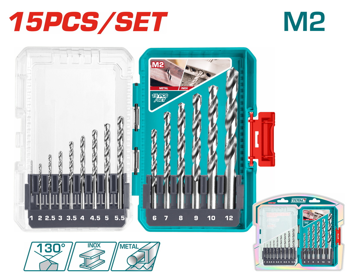 TOTAL ΕΠΑΓΓ. ΣΕΤ ΤΡΥΠΑΝΙΑ HSS M2 15ΤΕΜ (TACSDL51508) TOTAL ΕΠΑΓΓ. ΣΕΤ ΤΡΥΠΑΝΙΑ HSS M2 15ΤΕΜ (TACSDL51508)