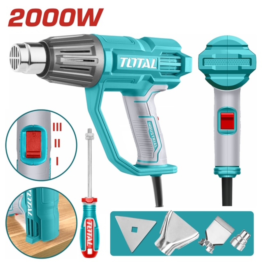 TOTAL ΕΠΑΓΓ. ΠΙΣΤΟΛΙ ΘΕΡΜΟΥ ΑΕΡΑ 2.000W (TB20078) TOTAL ΕΠΑΓΓ. ΠΙΣΤΟΛΙ ΘΕΡΜΟΥ ΑΕΡΑ 2.000W (TB20078)